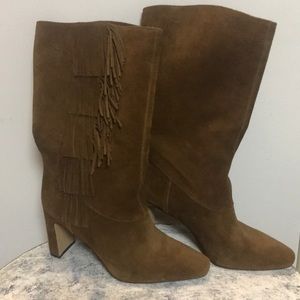 Seychelles cognac suede mid-calf boots